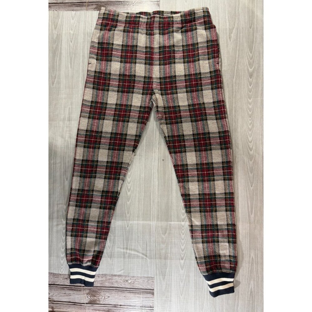Todd Snyder NY  x Chmapion Wool Blend tartan Jogger sweatpants sz M NWOT sample